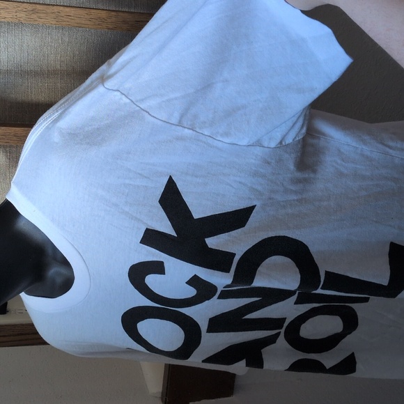 ✨ Aviator Nation Rock And Roll Cropped Tee Size L - Picture 5 of 8